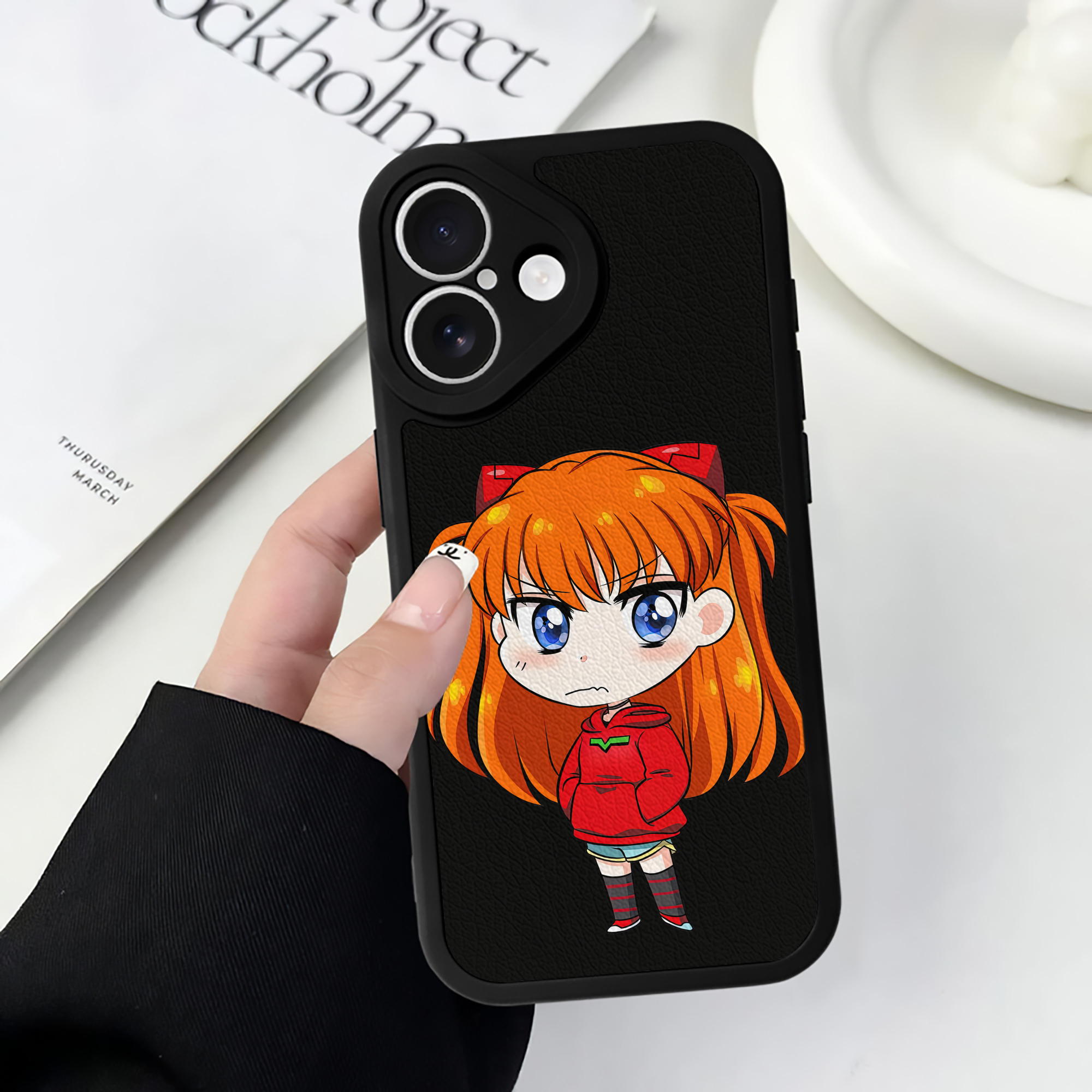 （画像用） EVA 新世紀エヴァンゲリオン 【iPhone 16シリーズ対応】シリコンスマホケース（レザー調） 材質：シリコン